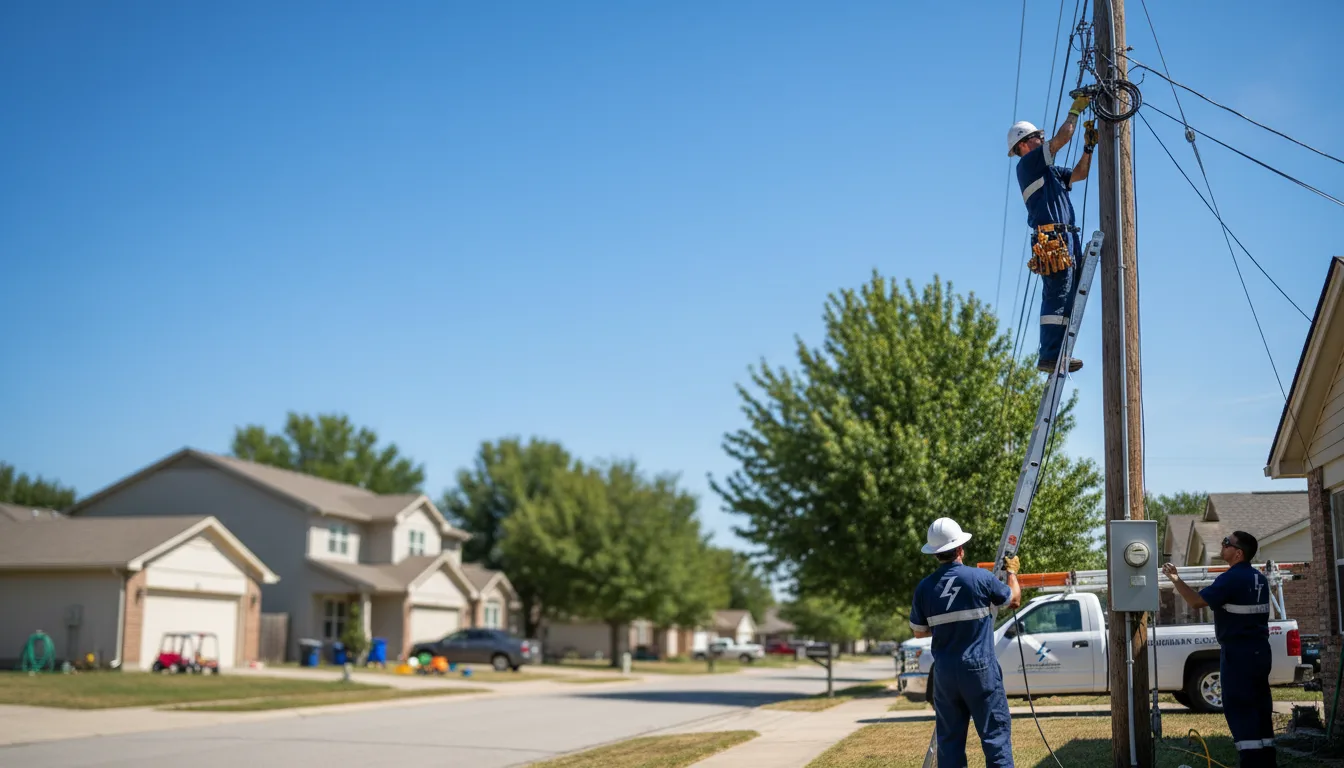 Residential electrician providing installation services in Parnell, IA